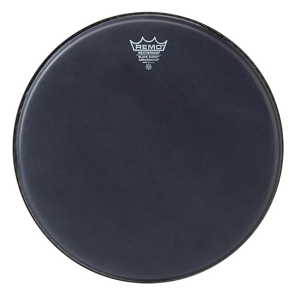 Remo 14 in. Black Suede Ambassador Tom Batter Drumhead BA0814ES-U - main